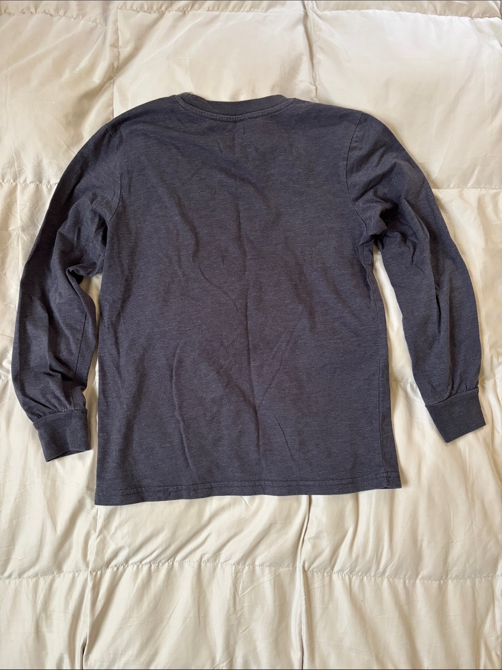 Mojang Minecraft Kids' Navy 'Happy Holidays' Long-Sleeve Graphic Tee Wreath Game - Picture 4 of 4